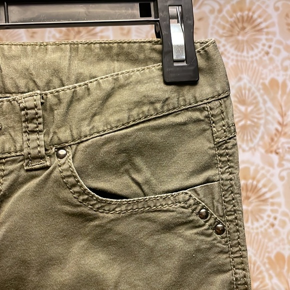 Olive Skinny Pants Express Size 00 - Picture 6 of 7